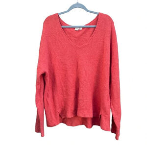 GAP WOOL BLEND FUZZY SCOOP NECK SWEATER